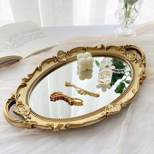 Vintage mirrored tray - mirrored,