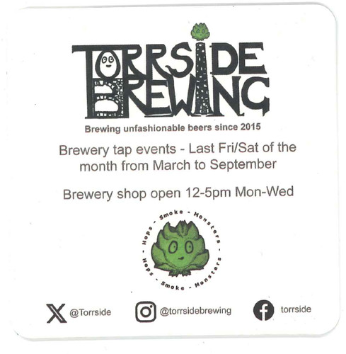 Torrside beershed beer mat - torrside/beershed,
