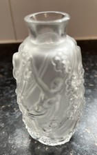 Lalique-France Water Nymph/Dancers 4 Inch Bud Vase MINT Condition