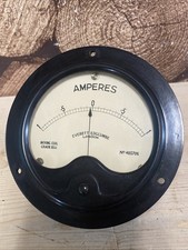 4-1/4” AMP Amperes Everett Edgcumbe Moving Coil Vintage Panel Meter - E57