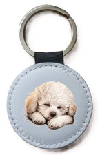 Bichon Frise Dog Keyring