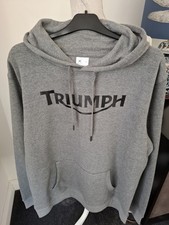 Men's Triumph Hoodie Size 2xl 48-50 Inch Chest Grey Colour