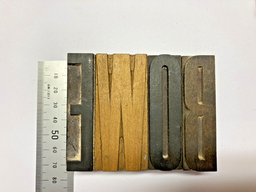 Vintage wooden letterpress