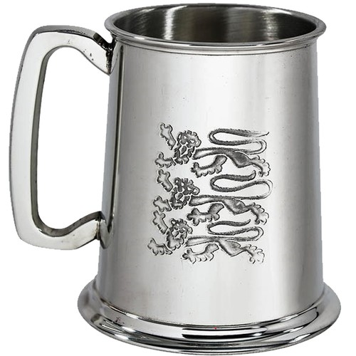 Pewter tankard pint bright - pewter,