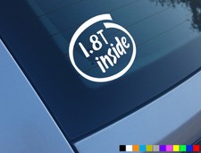 1.8T INSIDE CAR STICKERS