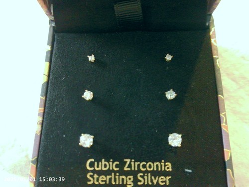 Pair sterling silver and - 3,