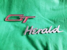 GT & Herald Original Classic Car Vintage chrome car emblems Badge Logo Trim
