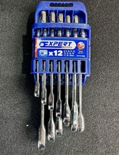 Expert by FACOM E111106 12 Piece Ratchet Combination Spanner Set 8-19mm