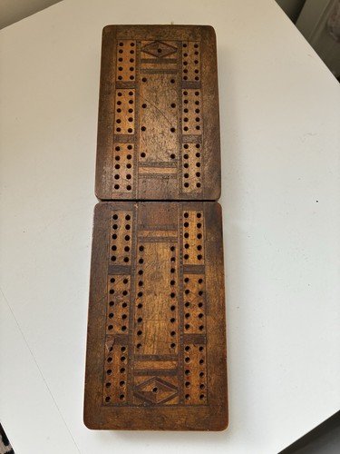 Vintage wooden cribbage - vintage,