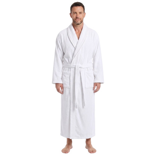 Mens hooded shawl bathrobe - shawl,
