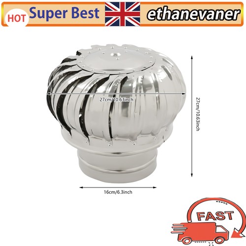 Chimney spinner cowl stainless - chimney,