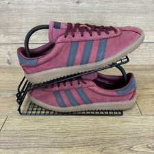 Adidas Shoes Men’s Size UK 9 Bermuda Originals Trainers 80s Casuals Red Gum Sole