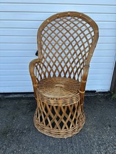 Vintage wicker peacock chair - vintage,