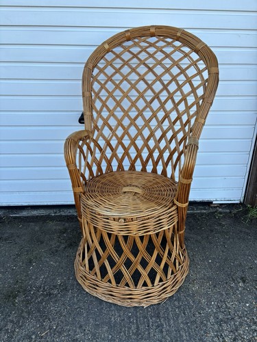 Vintage wicker peacock chair - vintage,