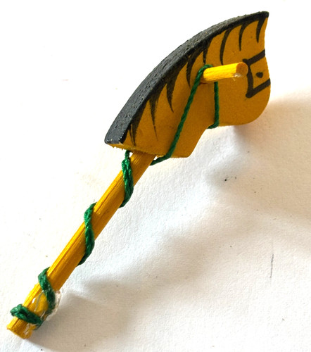 Small yellow and green wooden