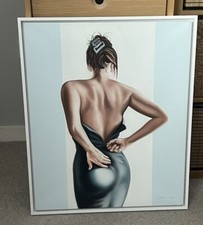 Drew Darcy - Original art-Gift Wrapped(Blue)-Oil/Canvas-NO SPACE-offers accepted