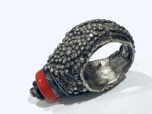 Old yemenite silver coral - yemenite,