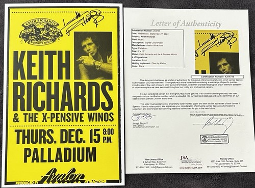 Keith richards signed - keith, poster
