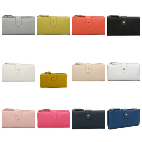 Large bifold zip around - large, wallet