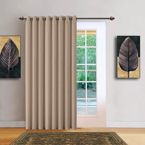 Plain blackout eyelet curtains - plain,