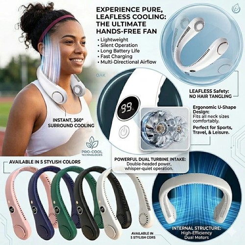 Portable neck fan hands - portable, free