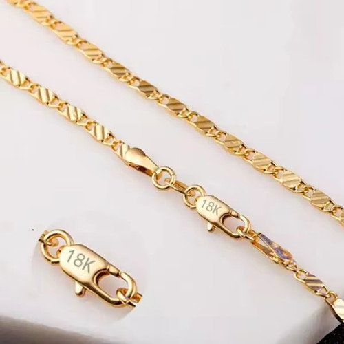 18k gold plated - 18k, 2mm