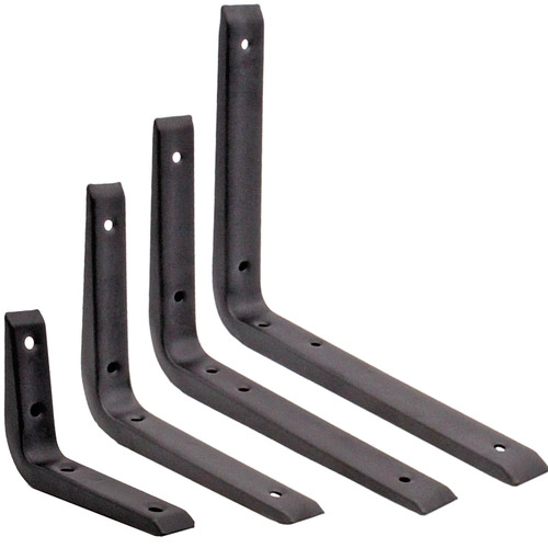 Strong shelf brackets black - brackets,