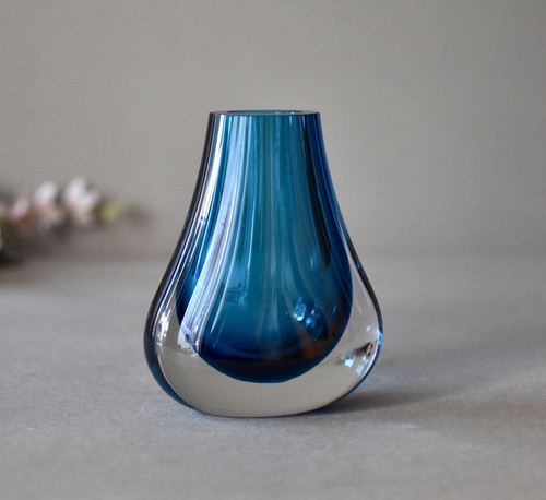 Vintage whitefriars blue - blue, glass