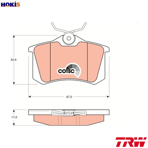 Brake pad set disc - brake,