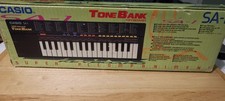 Vintage Small Electronic Piano Keyboard Casio SA-1 Tone Bank 100 Sound Portable