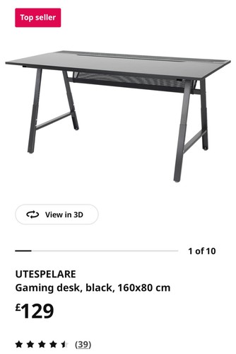 Ikea utespelare gaming - utespelare, desk