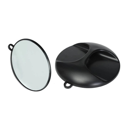 Round mirror barber - shop, salon