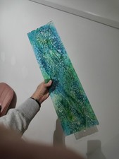 Jo Downs Fused Handmade Glass Art  Wall Panel