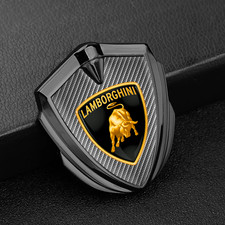 Fender Emblem Lamborghini Metal Sticker Side Badge Logo Decal