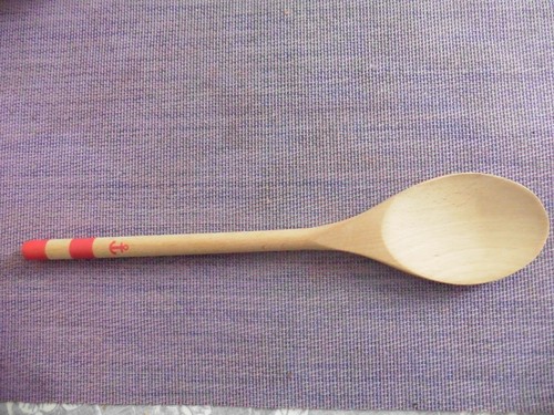 Anchor butter wooden spoon - anchor,