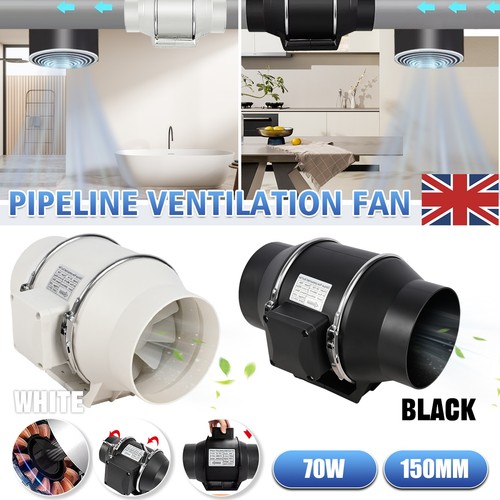 Inline extractor fan 6 - inline, 5"