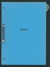 Honda CB900F Super-Sport (1980) Factory Set-Up Instructions SC01 CB 900 FA FV95