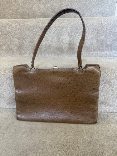 Vintage brown ostrich style - brown,