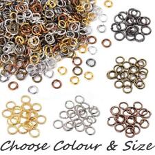 Jump Rings for Jewellery Making Non Soldered Open 4mm, 5mm, 6mm -10mm Iron Metal