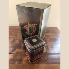 Vintage tea caddy tins