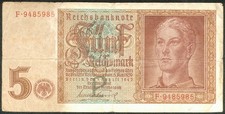 III. Reich 5 Reichsmark 1st