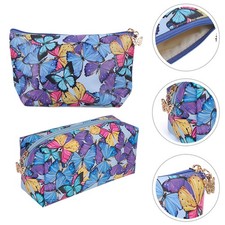 2 Pcs Small Floral Makeup Bag