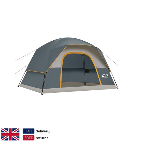 Grey man family camping tent - family,