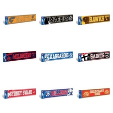 2025 AFL Aussie Rules Football Logo Bumper Sticker 305mm x 75mm - Choose Team