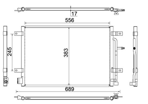Mahle condenser - mahle, a/c