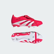 adidas Predator Club Kids Football Boots Junior Fold-Over Tongue Firm Ground Red