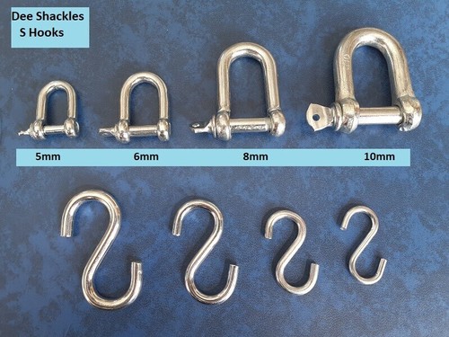 Shackles dee hooks - s,