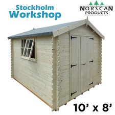 10' x 8' 28mm Log Cabin