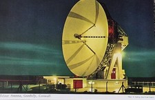 Telstar Antenna, Goonhilly, Cornwall : Vintage Postcard
