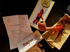 Mastro Geppetto Smoking Pipe Made In Italy with Box Great Condition